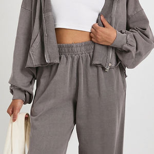 Chándal Ajustable y Transpirable de Color Sólido con Logotipo Personalizado, Top Corto, Diseño de Alta Calidad, Precio al por Mayor, Ajuste Moderno 2026 - Product Image 3