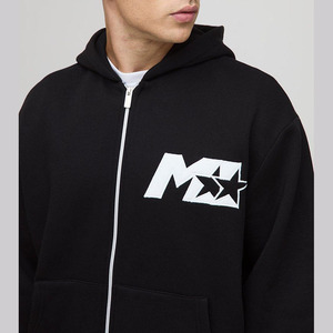 Logo personnalisé Ensemble de survêtement deux pièces pour hommes, tenue de jogging de sport Slim Fit avec sweat à capuche zippé et pantalon de survêtement pour la salle de sport - Product Image 2