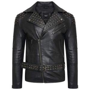 Nouvelle arrivée 2026 Veste en cuir pour homme Moto/Motocycliste Vêtements de moto pour homme Vestes en cuir PU Cuir de vache véritable Zavi Sports - Product Image 4