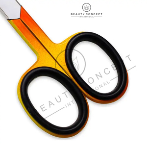 Ciseaux à cuticules en acier inoxydable pour enlever les peaux mortes, coupe-cuticules pour ongles Ciseaux de manucure à poignée colorée Beauté - Product Image 6