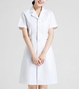 Conjuntos de uniformes médicos, cuello alto, Manga corta personalizada moda mujer médico Hospital uniforme enfermera uniforme - Product Image 6