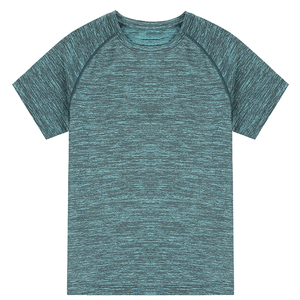 Camiseta Deportiva de Gimnasio de Secado Rápido, Tejido de Punto Sólido, para Hombre, Personalizada, al por Mayor, Jersey para Correr, Lisa, de Manga Corta - Product Image 6