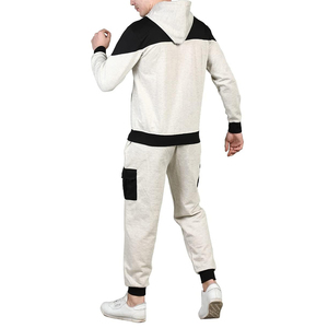 Servicios OEM ODM, Conjuntos Deportivos para Hombre, con Capucha, Casuales, Sólidos, Ecológicos, 100% Algodón, Corte Ajustado, Manga Larga, Diseño 2025 - Product Image 2