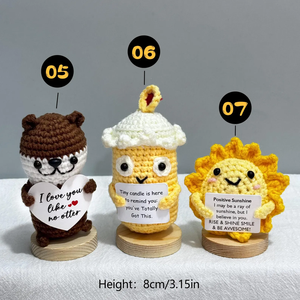 OEM Handmade Crochet Doll Energy Toy Emotional Love Crochet Courage <b>Present</b> Promotion Gift Keyring <b>Graduation</b> Christmas Gift - Product Image 4