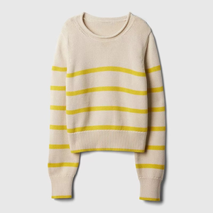 Pull en maille décontracté d'hiver à manches régulières en polyester/nylon, haut à col rond, doux et chaud, matériau de haute qualité pour femmes - Product Image 6