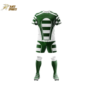 New Style Latest Design High Quality Thick Sublimated Hot Sale Breathable Plus Size Custom Rugby Shirt with Shorts Uniform Set - Product Image 4