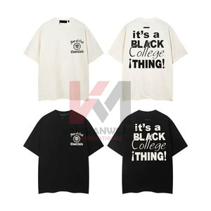 Nouveau rétro pur coton col rond à manches courtes t-shirt unisexe coupe ample été t-shirt décontracté mode t-shirt hommes femmes léger - Product Image 1