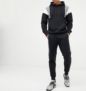 Sweat-shirt unisexe surdimensionné de haute qualité, personnalisé, en coton durable, avec blocs de couleur et patchwork, pour homme, style streetwear - Product Image 2