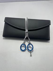 Professional <b>Barber</b> Hair Salon Scissors Stainless Steel Sharp <b>Blade</b> Thinning Scissors Kit Right-Handed Short Handle 5.5 Inch - Product Image 2