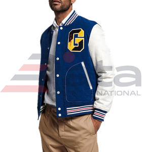 Chaqueta Letterman de Primera Calidad, Chaqueta Universitaria Varsity Unisex con Bordado Chenille Personalizado al por Mayor - Product Image 3