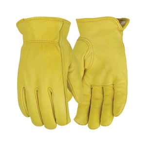 Customized Multi-Function Cut Resistant Leather Safety <b>Gloves</b> Full-Finger Driver <b>Gloves</b> Elastic Cuff for Casual Outdoor Scenes - Product Image 3