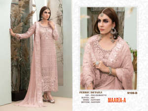 Vêtements de mariée pakistanais de luxe Salwar Kameez Travail à la main Zari et paillettes Dernière collection de designers Prix pour les vêtements de soirée - Product Image 3