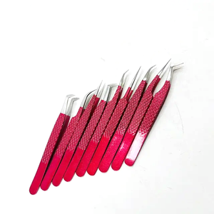 Pince à épiler à 90 degrés, volume de pointe en fibre, pince à épiler de haute qualité, extension de cils en métal - Product Image 1