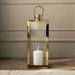Hot Selling Shiny <b>Rose</b> <b>Gold</b> Metal & Glass Candle Lanterns For Home <b>Christmas</b> Wedding <b>Decorative</b> Hanging Lantern Sets - Product Image 3