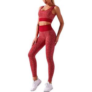Ensemble de yoga pour femmes au design personnalisé, sans couture, respirant, séchage rapide, 2 pièces, soutien-gorge et leggings, ensemble de sport uni imprimé par sublimation - Product Image 6