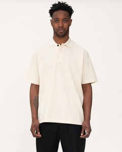เสื้อโปโลผู้ชายสีต่างกันเสื้อโปโลสีพื้นแบบกำหนดเองขายส่ง - Product Image 4