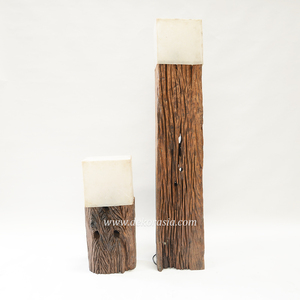 Handmade Rustic Style Teak Wood <b>Floor</b> <b>Lamp</b> Dimmable Light Customizable <b>Shade</b> Easy Installation Customized Color <b>for</b> Home - Product Image 6