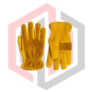 Gants de travail en cuir fendu, flexibles, résistants aux déchirures, résistants à l'usure, isolants thermiquement, antistatiques, pour la lutte contre les incendies, personnalisables - Product Image 4