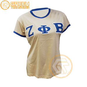 Camisetas Personalizadas al por Mayor para Mujeres de la Hermandad Zeta Phi Beta, de Alta Calidad, Transpirables, Casuales, de Algodón, Manga Corta - Product Image 2