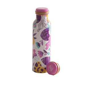 Logo personnalisé Émail Imprimé Bouteille en cuivre avec couvercle Derniers arrivages Barware Vente en gros Meilleur prix Bouteille d'eau personnalisée - Product Image 3