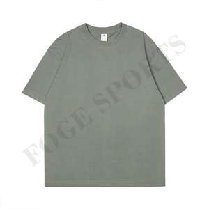 Nuevo diseño de algodón de calidad de lujo suelta ajuste pequeño hombro caído marca en blanco de gran tamaño hombres camiseta personalizada hombres camiseta - Product Image 2