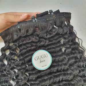 Pelucas de cabello humano rizado birmano de 20 pulgadas con cierre de encaje 7x7 Cabello virgen de grado 12A Estilo de onda frontal Cabello crudo de Vietnam - Product Image 5