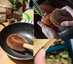 Cepillo de fibra de coco natural para lavar platos, zapatos de cocina limpios: su forma natural y sostenible de limpieza - Product Image 3