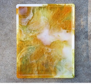 Bandeja de servicio de resina hecha a mano de excelente calidad 100% para desayuno, almuerzo, cena para restaurante y Hotel, vajilla de cocina de lujo - Product Image 4