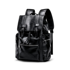 Wholesale 2024 Fashionable Full Black <b>Backpack</b> with Customized Logo High Quality & <b>Cheap</b> Price - Product Image 4