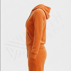 Conjuntos Deportivos de Chándal para Mujer al por Mayor, Personalizados, Sudadera con Capucha, Pantalones, Ropa Deportiva Informal de Algodón con Cremallera, Ropa Deportiva Premium para Gimnasio - Product Image 3