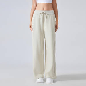 Pantalon de survêtement ample et respirant en molleton doux pour femme, taille élastique, coupe large, idéal pour l'automne et l'hiver - Product Image 4