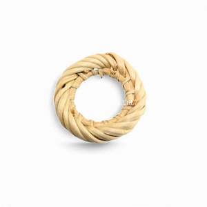 Abalorio Artesanal de Ratán, Componente de Joyería de Fibra Natural para Pendientes y Collares de Vietnam - Product Image 1