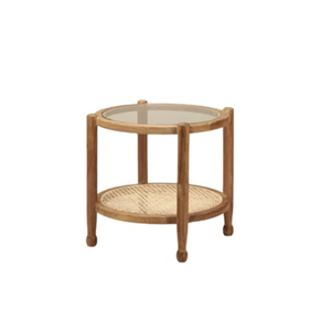 Modern Style Round <b>Coffee</b> <b>Table</b> with Rattan Glass Best Selling Home Set Ready for Export at Wholesale Price Direct Central Java - Product Image 5