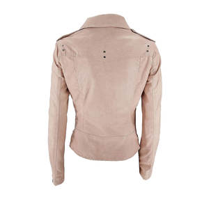 Meilleure qualité veste en cuir femmes à manches longues fermeture éclair avant vêtements d'extérieur Style de mode pour l'automne hiver vêtements quotidiens et tenues - Product Image 3