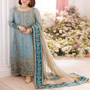 Ladies clothing _ 2025 Solid Color Traditional Ethnic Printed Stylish Made Embroidery pakistani Ladies salwar kameez - Product Image 4