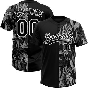 Camiseta de béisbol con cuello en V vintage OEM - Product Image 1