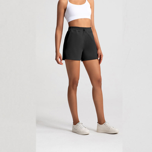 Short de sport décontracté en modal pour femmes, coupe ample, respirant, élastique, entraînement d'été, course à pied, fitness, vente en gros - Product Image 3