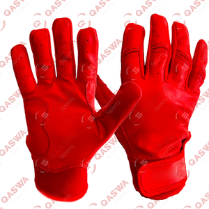 Gants de frappe de baseball en cuir de vachette à manchette courte couleur rose et blanche Design personnalisé et logo Gants de sport de plein air en cuir - Product Image 5
