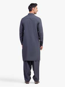 Salwar Kameez pour hommes pakistanais, robe traditionnelle élégante pour mariage, Eid, Jumma, tenue de bureau décontractée - Product Image 5