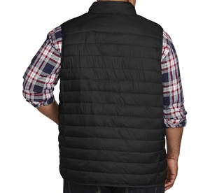 Veste d'hiver réversible sans manches pour hommes en polyester épais respirant et chaud rembourrage en coton 3D logo personnalisé pour adultes - Product Image 5