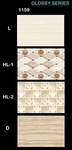 Azulejos de pared esmaltados digitales de cerámica de 200x300mm de alta calidad de fábrica Vistaar diseño 3D moderno mate brillante 5mm competitivo 12x8 - Product Image 2