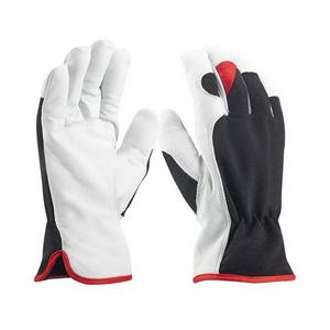 Gants de mécanique d'assemblage flexibles en coton Gants de sécurité de protection industrielle haute performance avec dos en cuir de chèvre - Product Image 1