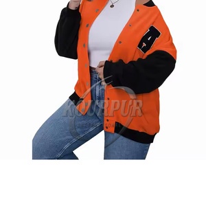 Chaqueta universitaria de último diseño para mujer, ropa informal, chaquetas universitarias para mujer con estampado de logotipo personalizado en algodón 100% - Product Image 3