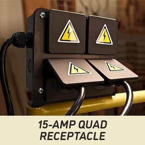 Tour à bois en acier EVS 24" x 42" 3 HP 230V 1Ph avec rangement pour outils et garantie de 3 ans - Product Image 3