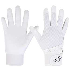 Guantes de bateo de béisbol de cuero personalizados Pro Grip, ligero y duradero para hombres, mujeres, tallas para jóvenes - Product Image 1