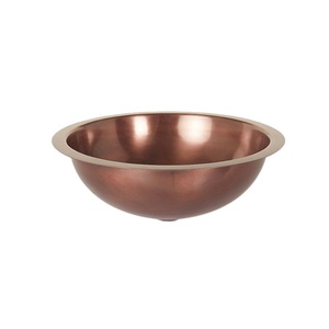 Évier en cuivre de cuisine à bol unique de conception classique tendance supérieure Éviers de cuisine Forme de taille personnalisée Matériau en cuivre pur - Product Image 2