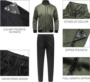 Nouvelle conception, qualité supérieure, prix de gros, survêtement de course fabriqué en usine, respirant, séchage rapide, survêtements pour hommes - Product Image 5