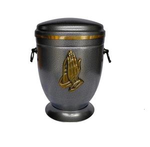โกศโลหะสำหรับเผาเถ้ากระดูกแบบวินเทจสีน้ำตาลสไตล์อเมริกันขี้เถ้าโลหะดีไซน์ล่าสุด - Product Image 2
