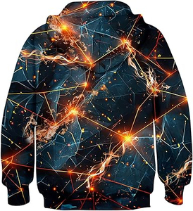 Sudadera con capucha de invierno de 100% algodón sublimado para hombre personalizada que ofrece una claridad de impresión duradera textura suave y aspecto moderno - Product Image 5