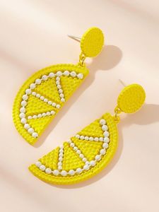 Pendientes de Flores Amarillas con Cuentas para Mujer, Joyería con Cuentas, Accesorios Hechos a Mano, Estilo Moderno, Diseño de Primavera Verano, Última Tendencia - Product Image 2